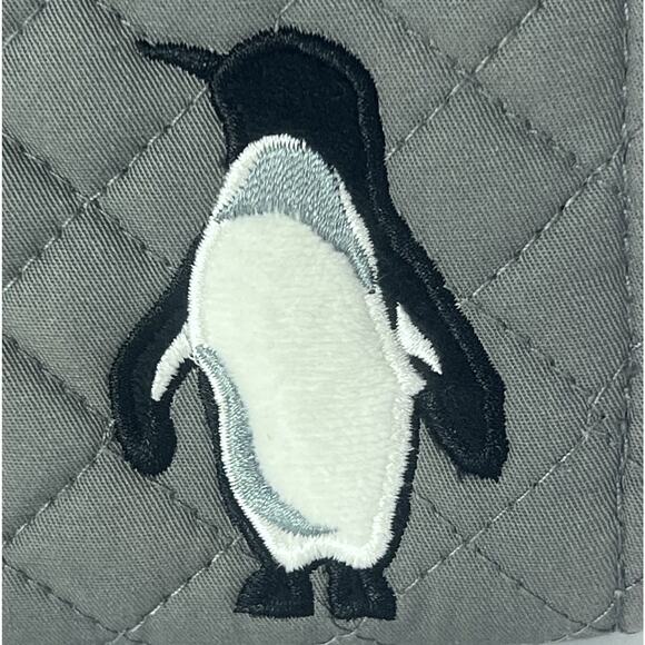 VERA BRADLEY Wallet Penguin Pair Gray RFID Turnlock Quilted Twill 36788-15739 - Picture 10 of 11